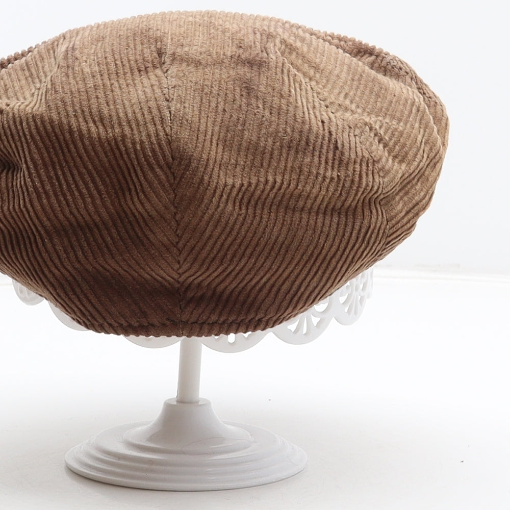 Weston Mens Brown Cotton Flat Cap One Size