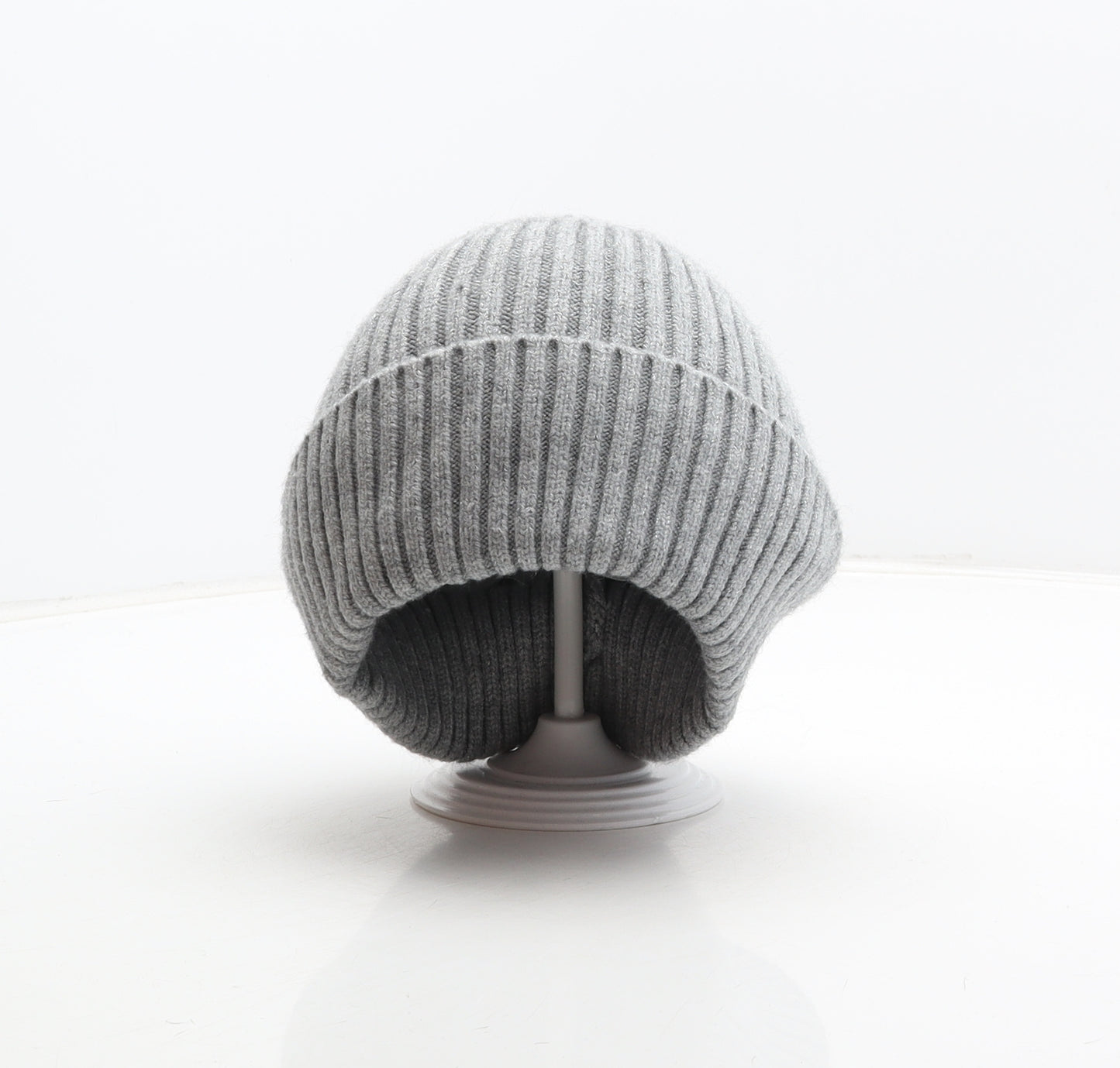 Divided by H&M Mens Grey Viscose Beanie One Size