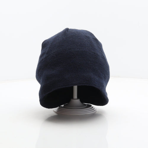 Preworn Mens Blue Acrylic Beanie One Size
