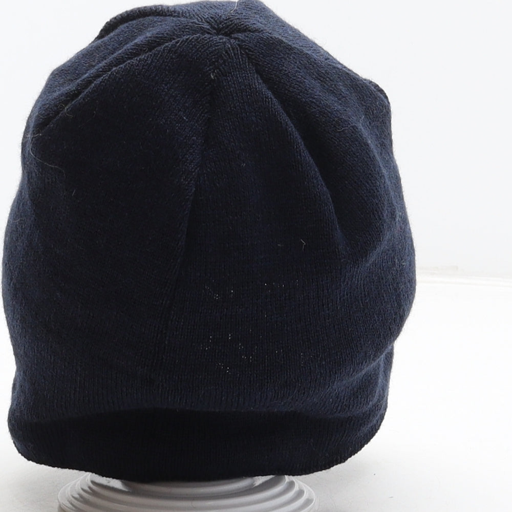 Preworn Mens Blue Acrylic Beanie One Size