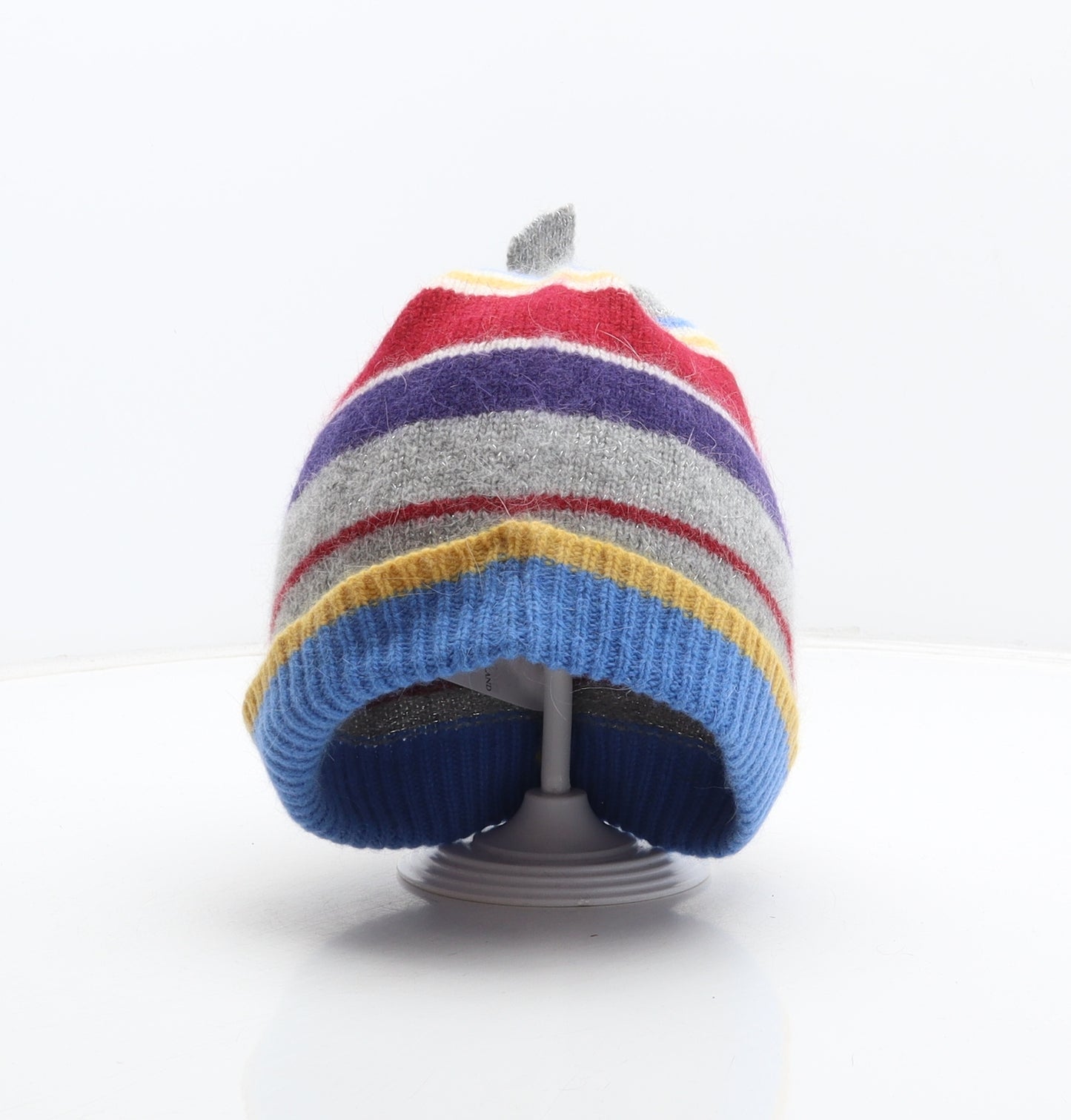 River Island Womens Multicoloured Striped Wool Beanie One Size