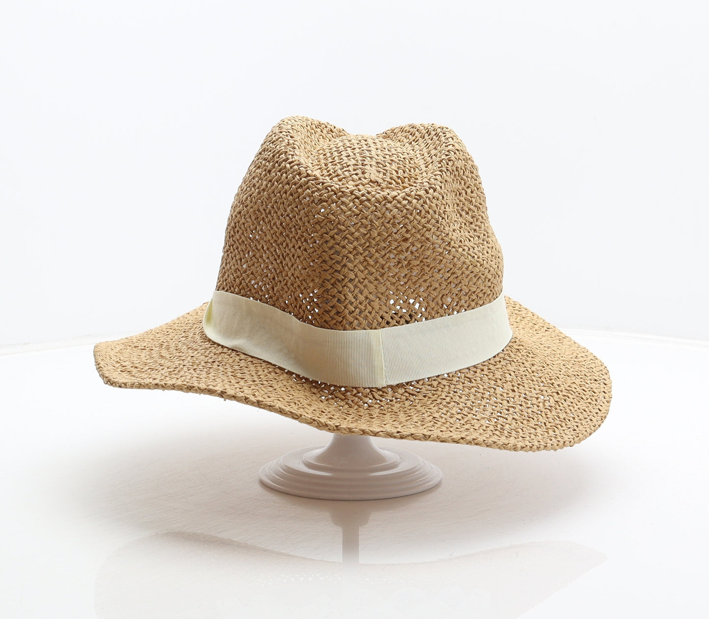 Divided by H&M Womens Brown Paper Panama Hat Size M