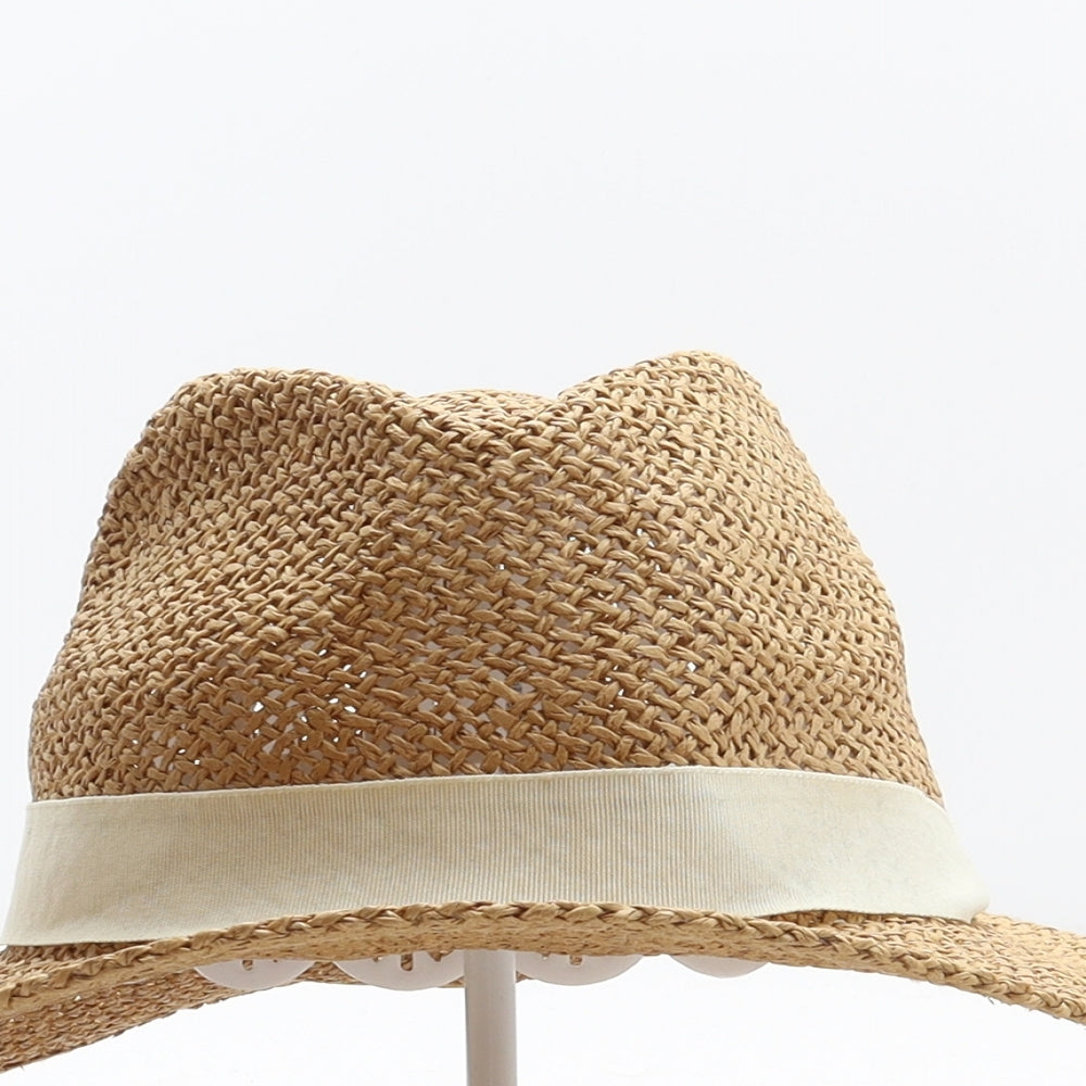 Divided by H&M Womens Brown Paper Panama Hat Size M