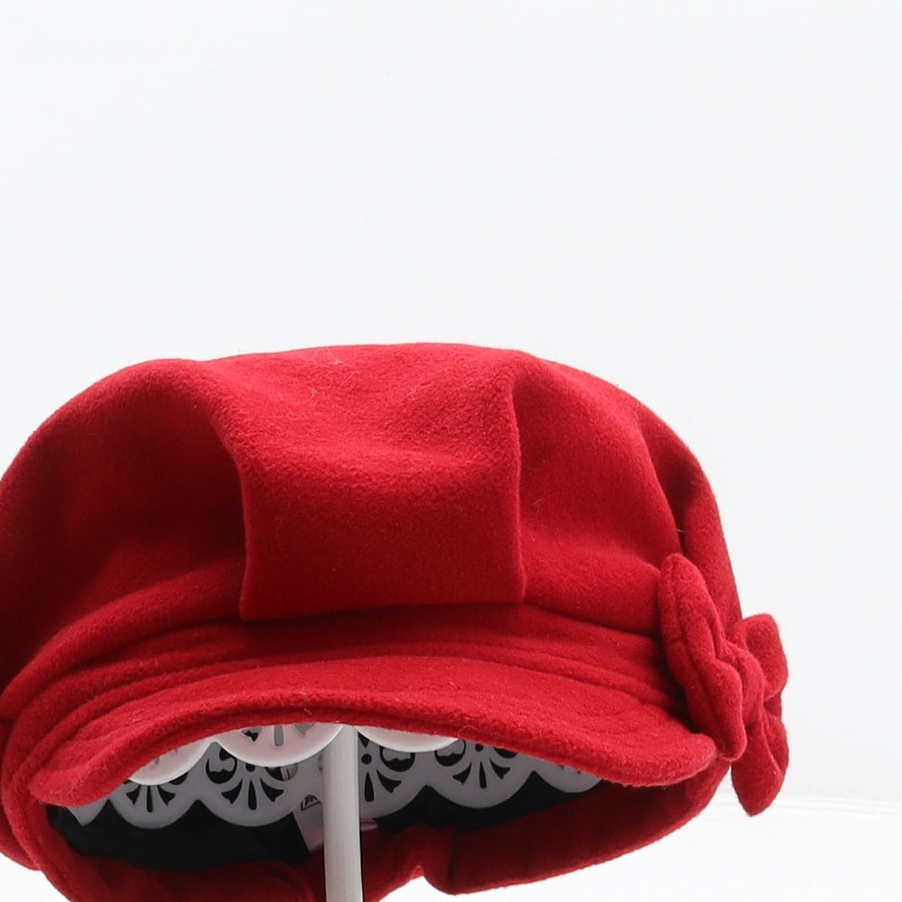 Dunnes Girls Red Polyester Peaked Cap One Size