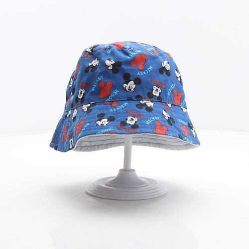 Primark Boys Blue Geometric Polyester Bucket Hat Size XS - Mickey Mouse, Disney