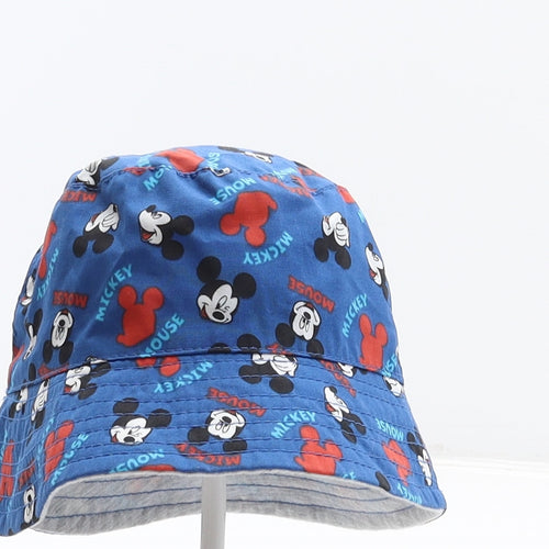 Primark Boys Blue Geometric Polyester Bucket Hat Size XS - Mickey Mouse, Disney