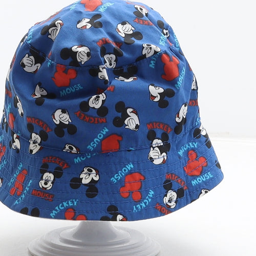 Primark Boys Blue Geometric Polyester Bucket Hat Size XS - Mickey Mouse, Disney