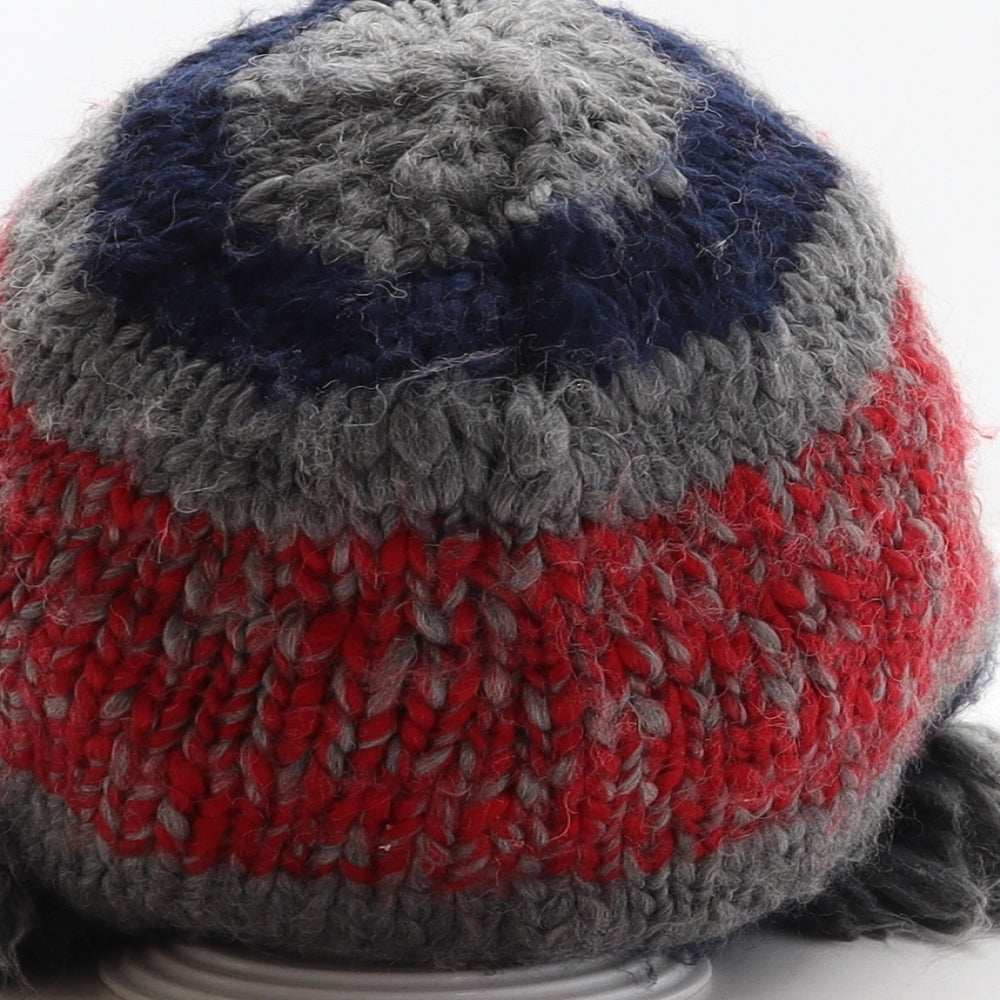 Fat Face Mens Multicoloured Striped Acrylic Trapper Hat One Size