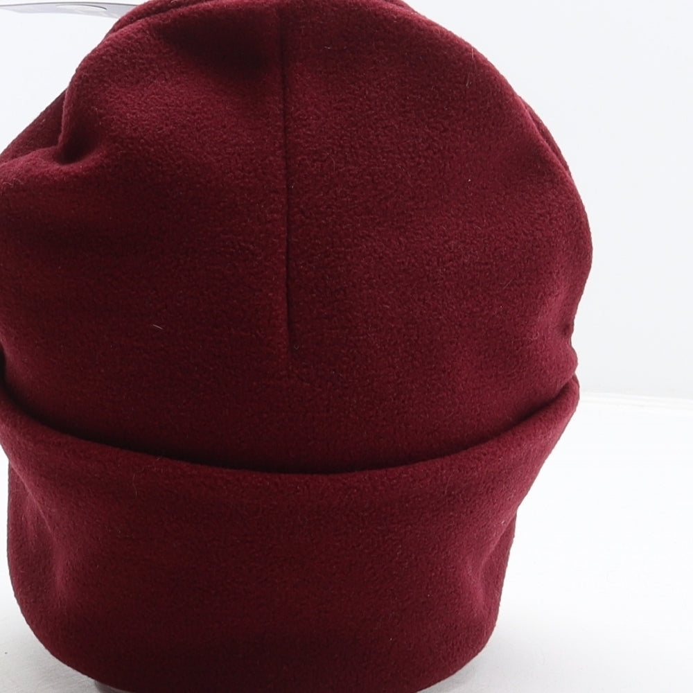 Unicol Mens Red Polyester Beanie One Size