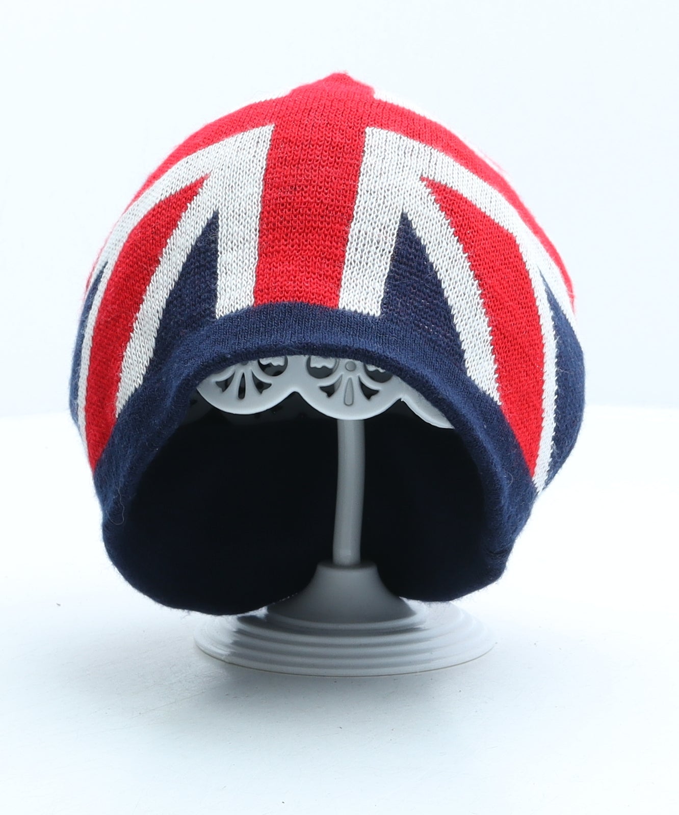 Preworn Boys Multicoloured Geometric Acrylic Beanie One Size - Union Jack