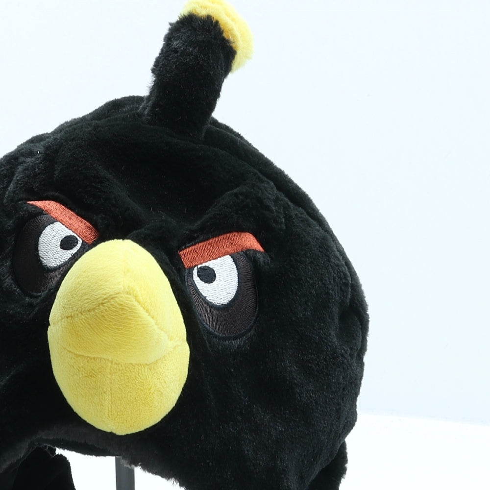 Angry Birds Boys Black Acrylic Bonnet One Size