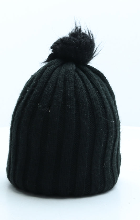 Primark Womens Black Acrylic Bobble Hat One Size