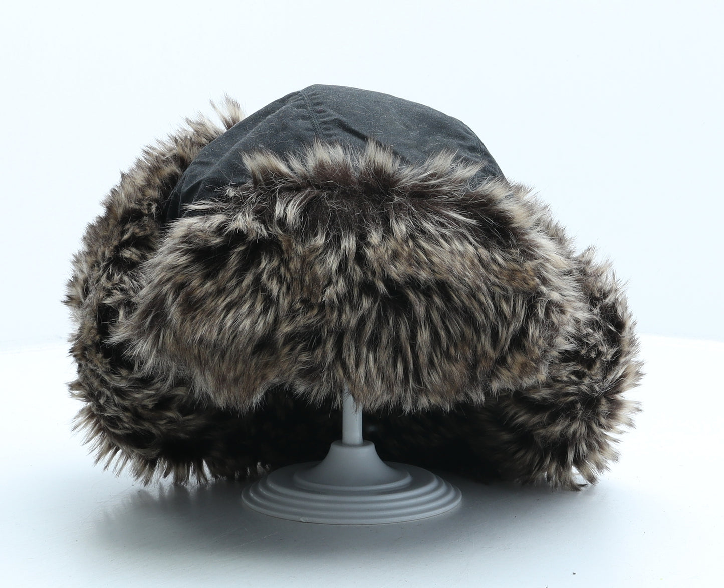Marks and Spencer Mens Black Cotton Trapper Hat Size M