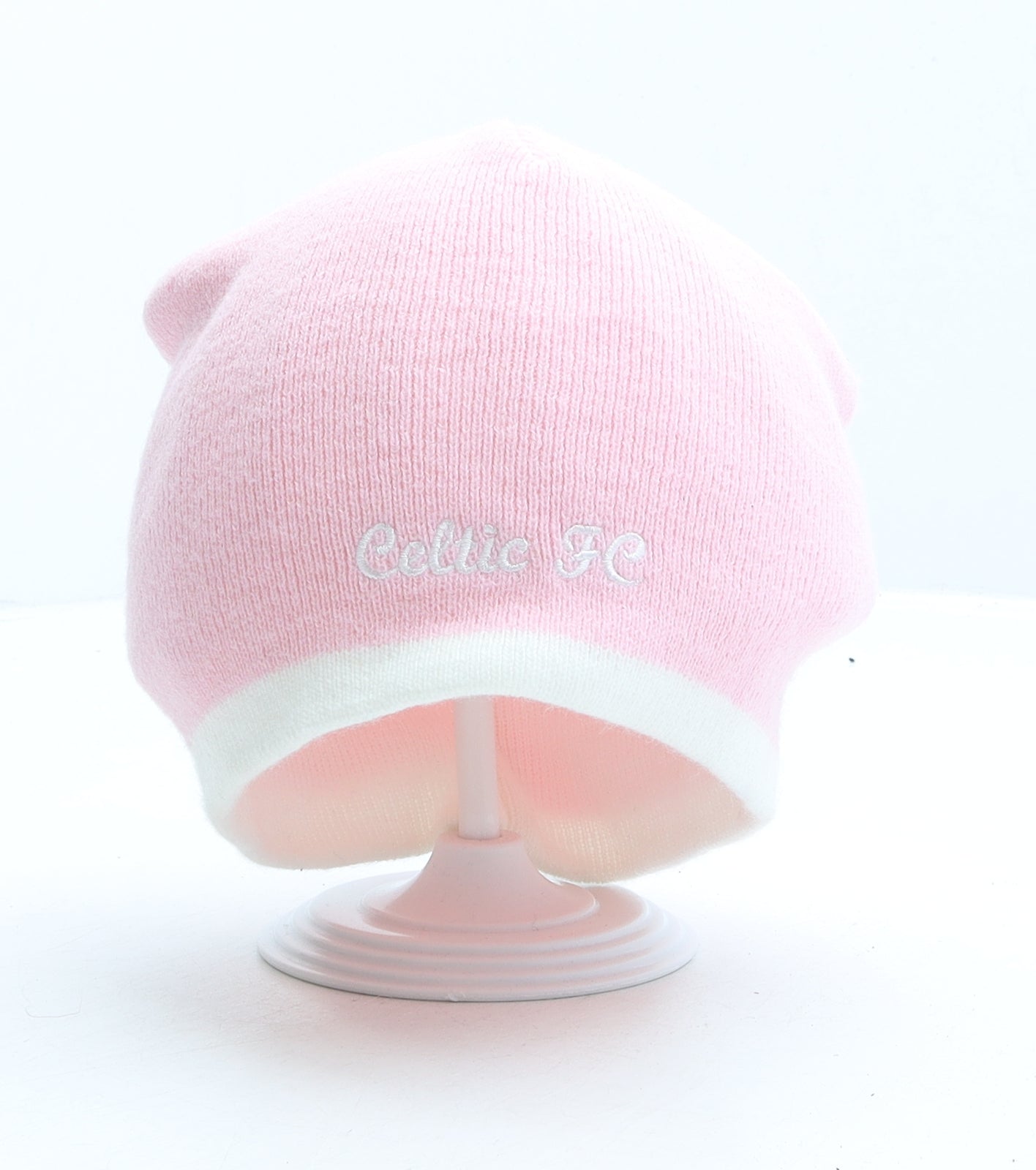 Celtic Football Club Girls Pink Acrylic Beanie One Size