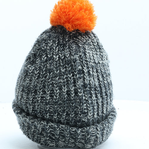 Cedar Wood State Mens Grey Acrylic Beanie One Size