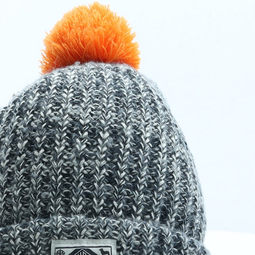 Cedar Wood State Mens Grey Acrylic Beanie One Size