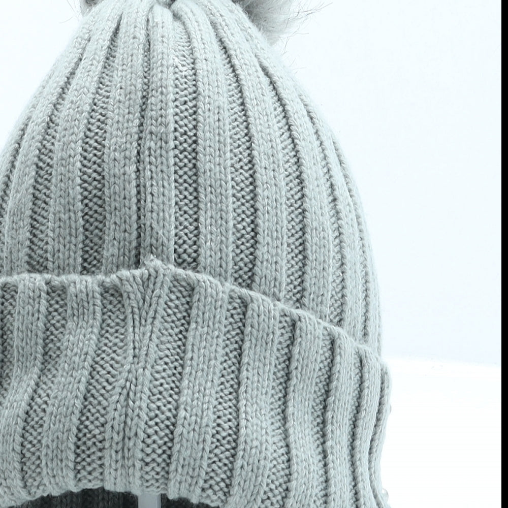 Primark Womens Grey Acrylic Beanie One Size