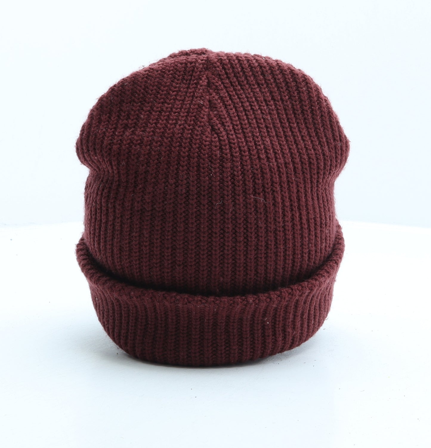 B&Q Mens Red Acrylic Beanie One Size