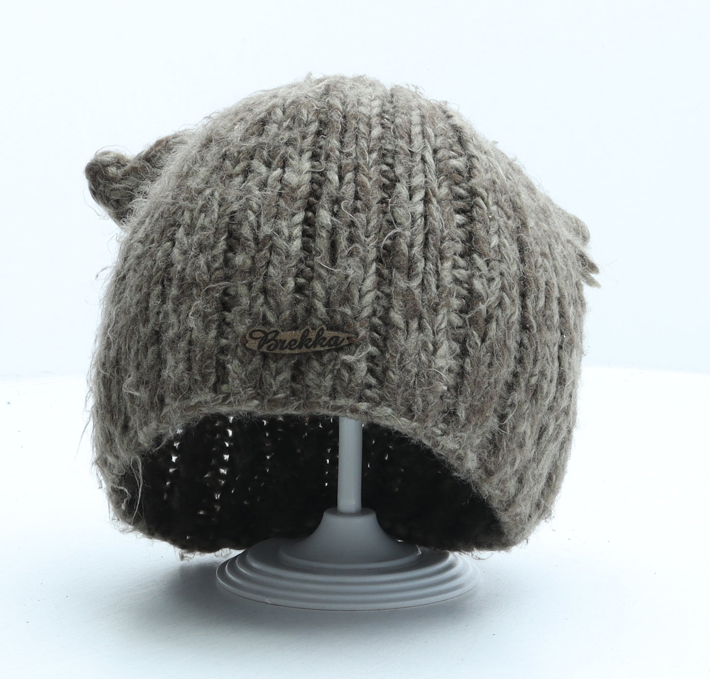 Brekka Womens Brown Acrylic Beanie One Size