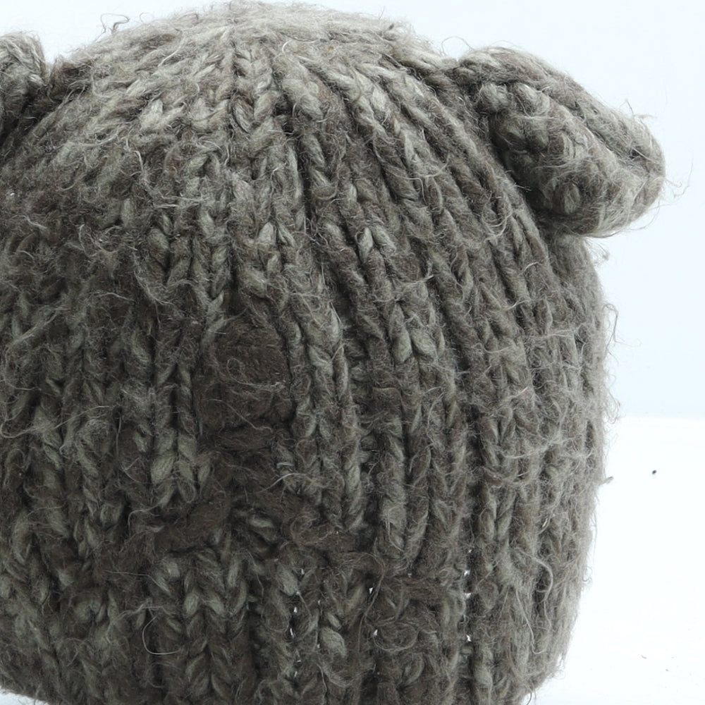 Brekka Womens Brown Acrylic Beanie One Size