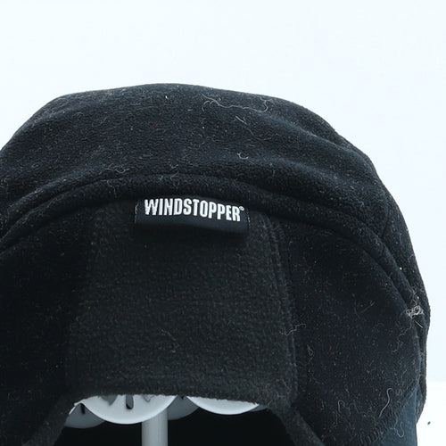 Windstopper Boys Black Polyester Beanie Size L