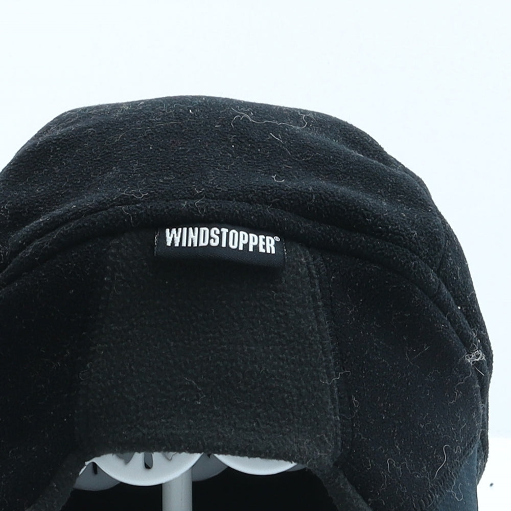 Windstopper Boys Black Polyester Beanie Size L
