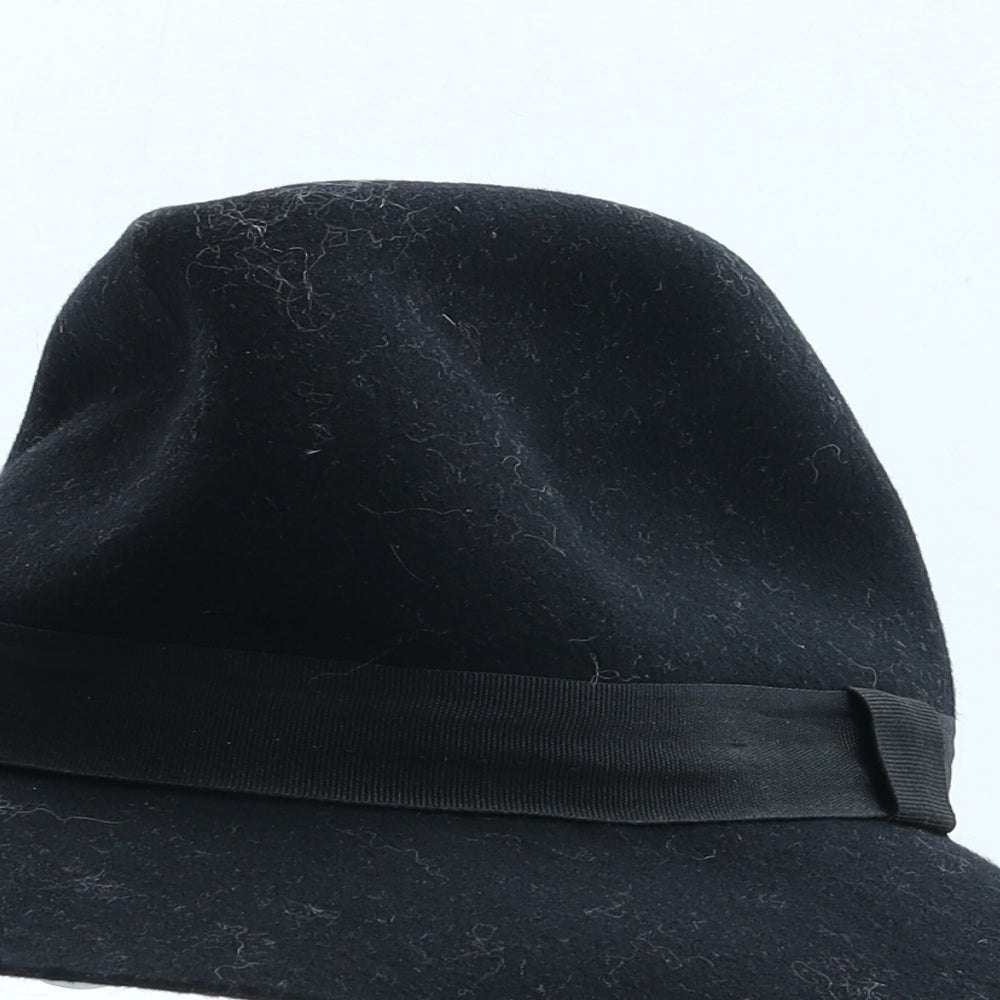 Avenue Womens Black Wool Fedora One Size