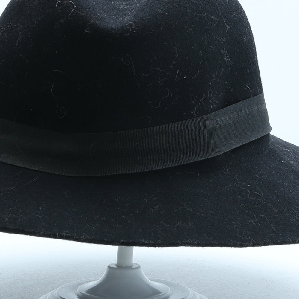 Avenue Womens Black Wool Fedora One Size