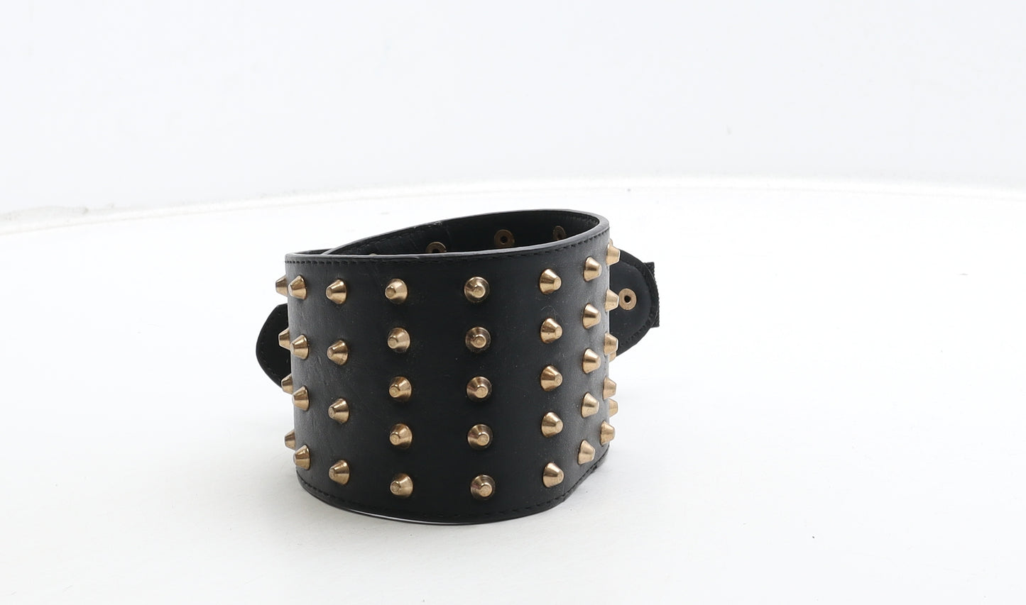 Atmosphere Womens Black Solid Polyurethane Waist Belt Belt Size M