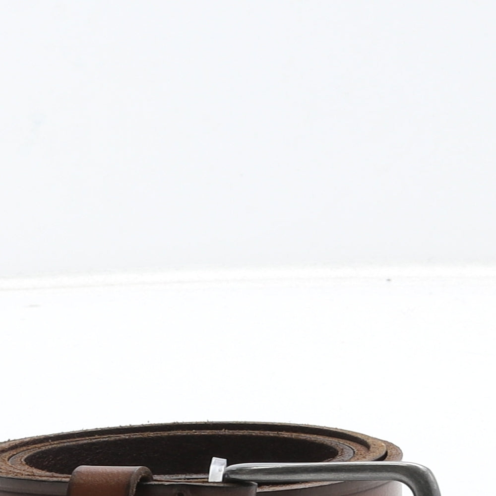 Wrangler Mens Brown Solid Leather Dress Belt Belt Size 38