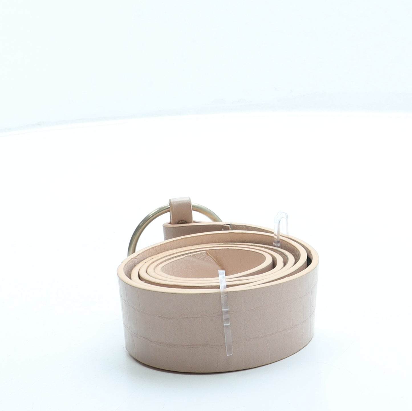 Primark Womens Pink Animal Print Faux Leather Fashion Belt Belt Size L