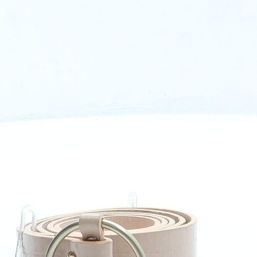 Primark Womens Pink Animal Print Faux Leather Fashion Belt Belt Size L