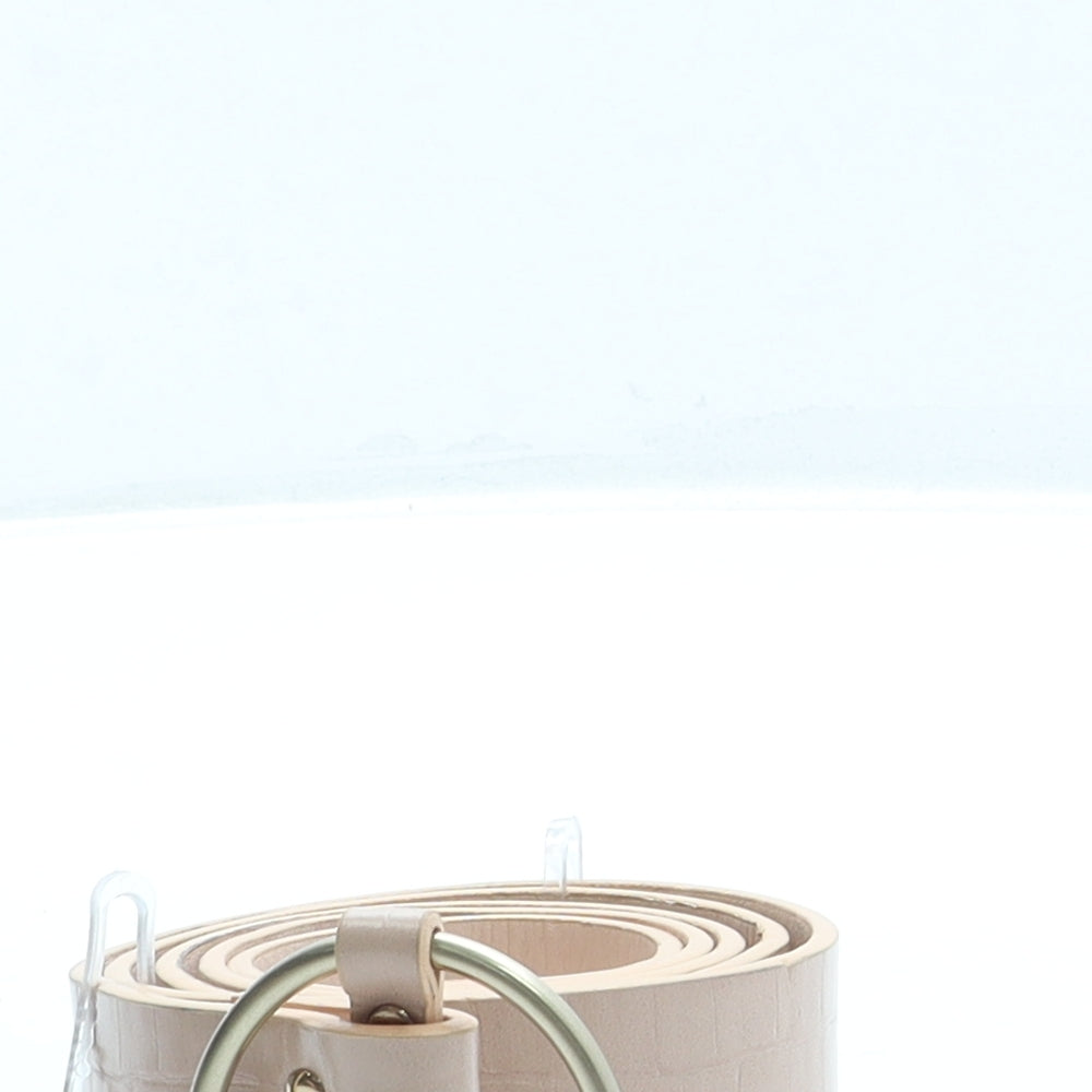 Primark Womens Pink Animal Print Faux Leather Fashion Belt Belt Size L