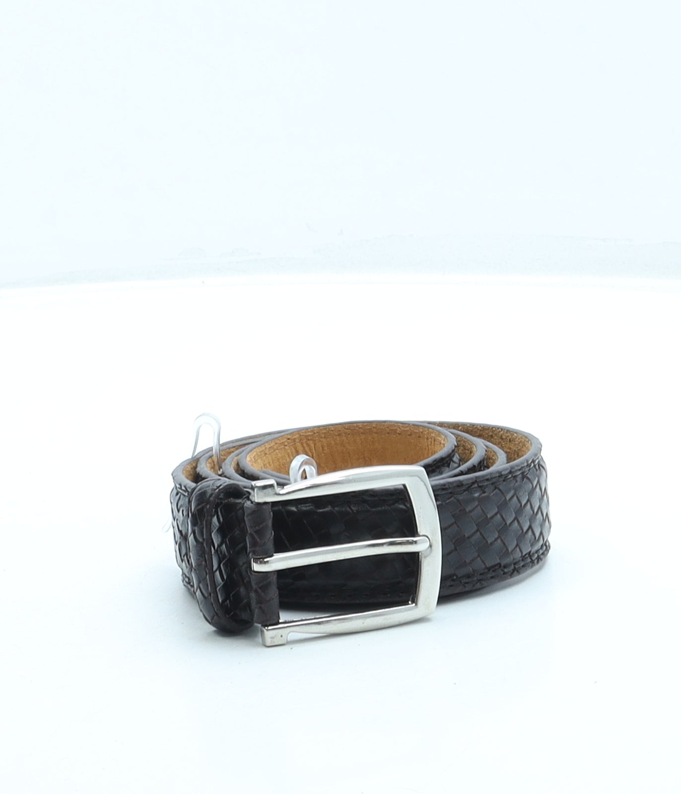 Kensington Accessories Mens Black Solid Leather Dress Belt Belt Size 38