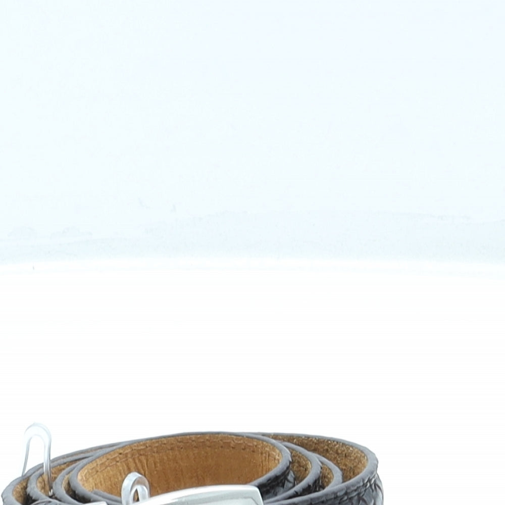 Kensington Accessories Mens Black Solid Leather Dress Belt Belt Size 38