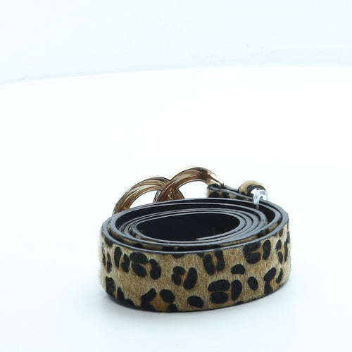 Primark Womens Beige Animal Print Polyester Fashion Belt Belt Size XL