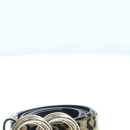 Primark Womens Beige Animal Print Polyester Fashion Belt Belt Size XL