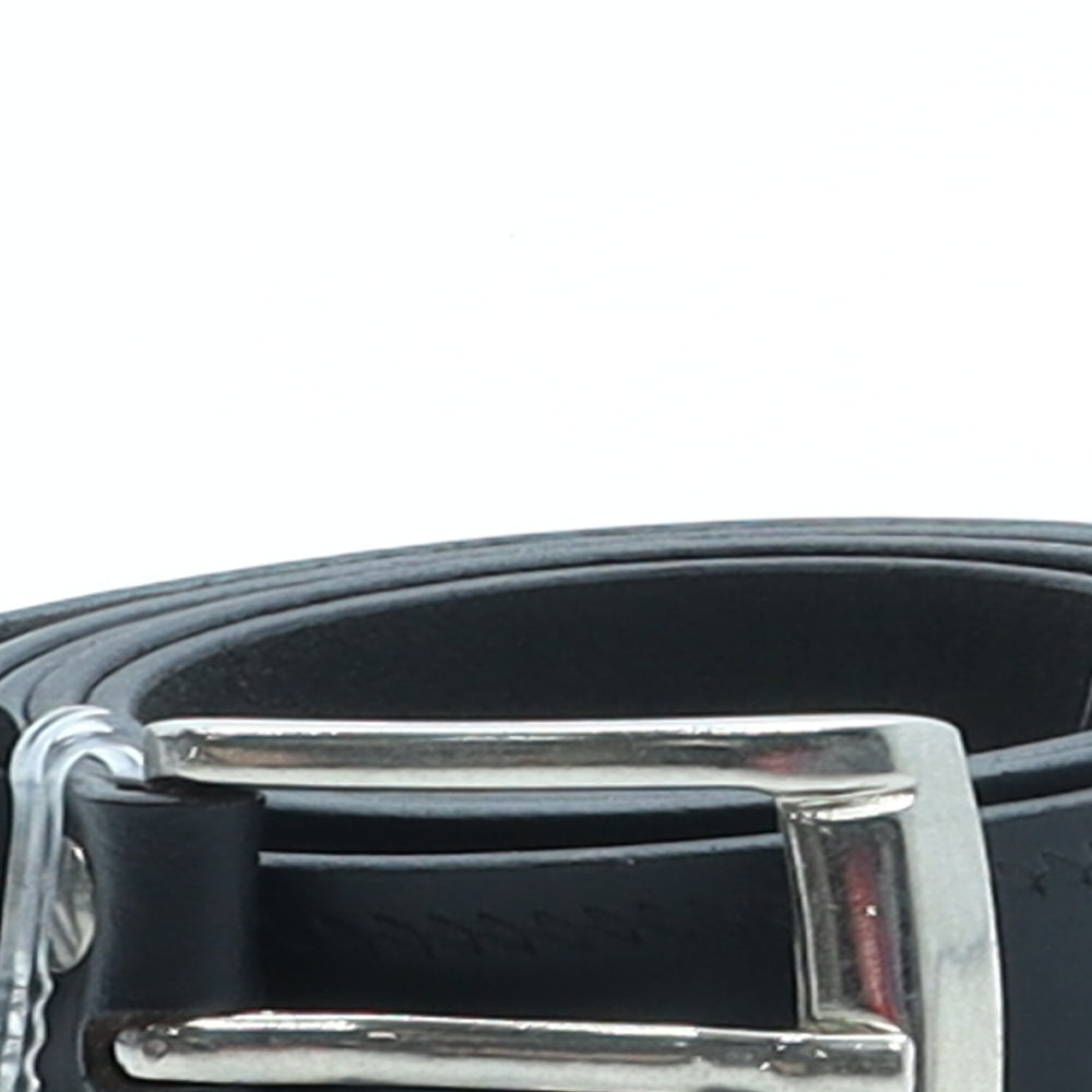 Tailored Image Mens Black Solid Leather Dress Belt Belt Size 42