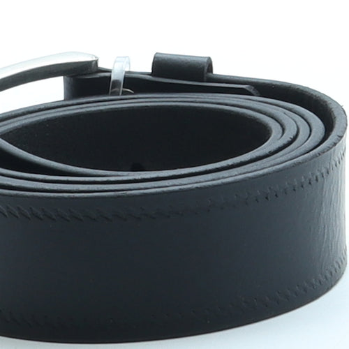 Tailored Image Mens Black Solid Leather Dress Belt Belt Size 42