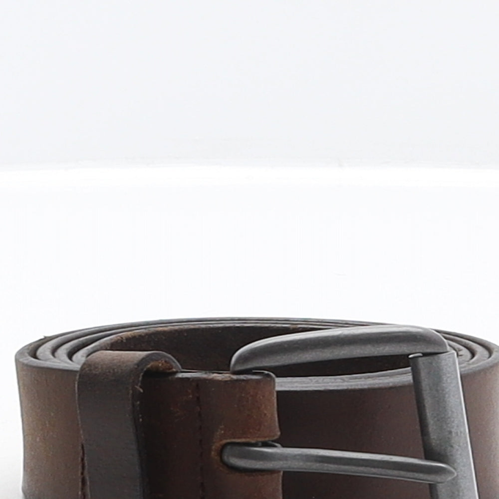Levi's Mens Brown Solid Leather Dress Belt Belt Size 40