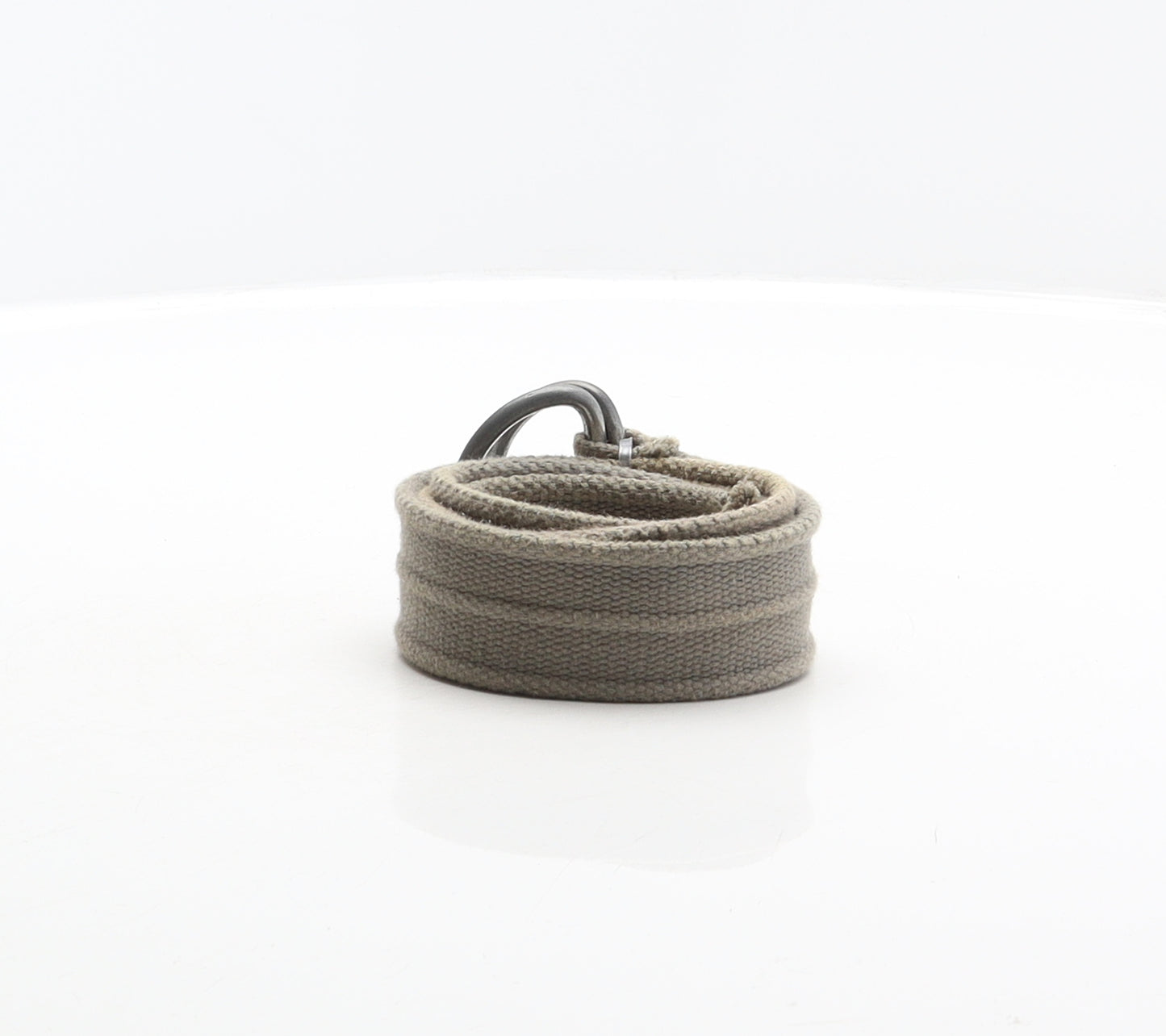 Mantaray Mens Grey Solid Polyester Braided/Woven Belt Belt One Size