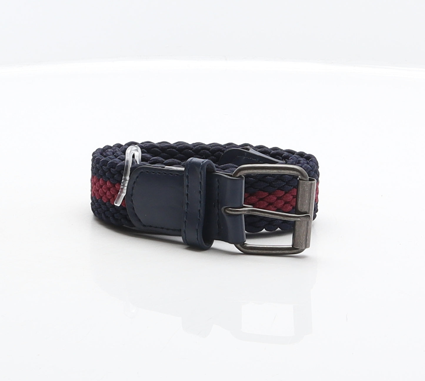 Thomas Calvi Mens Multicoloured Striped Polyester Braided/Woven Belt Belt Size M