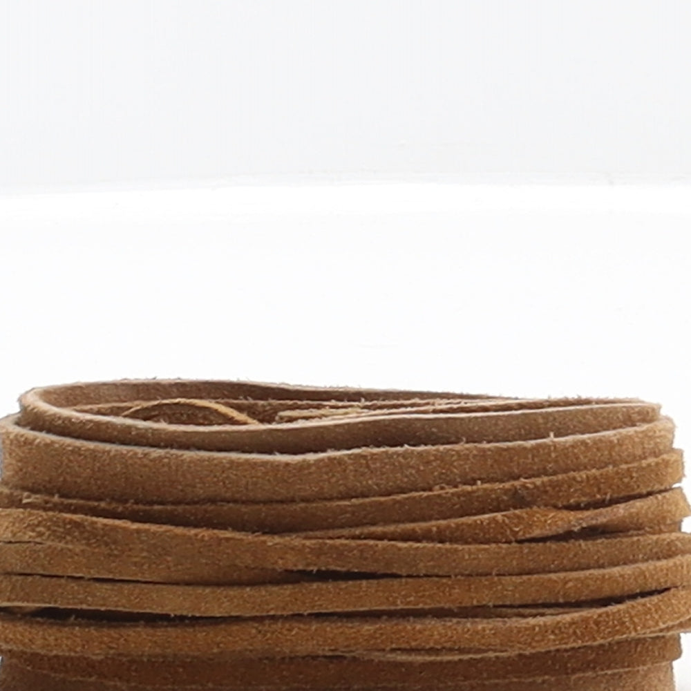 Preworn Womens Brown Solid Leather Waist Belt Belt One Size