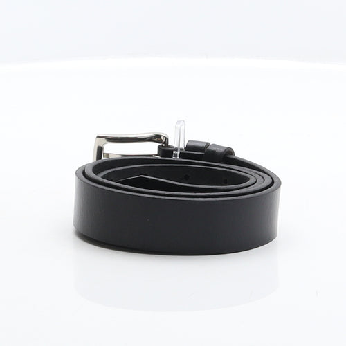 Marks and Spencer Mens Black Solid Leather Dress Belt Belt Size 34