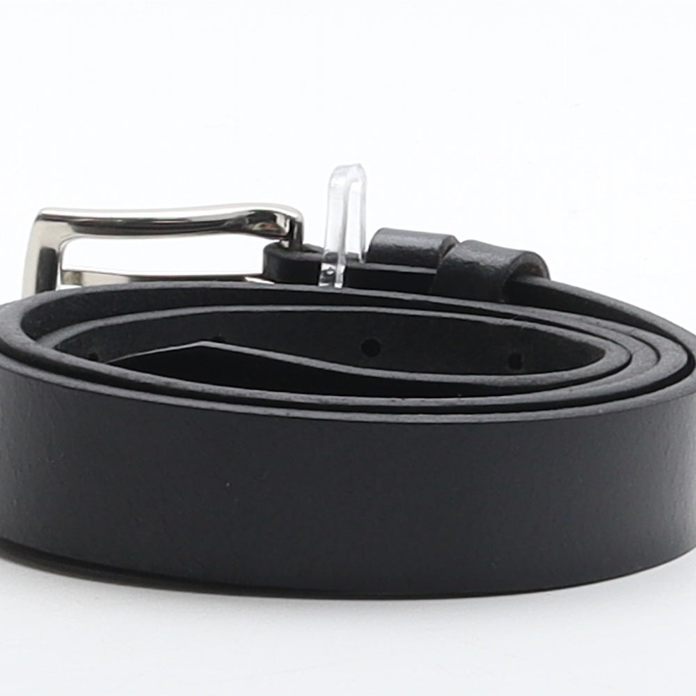 Marks and Spencer Mens Black Solid Leather Dress Belt Belt Size 34