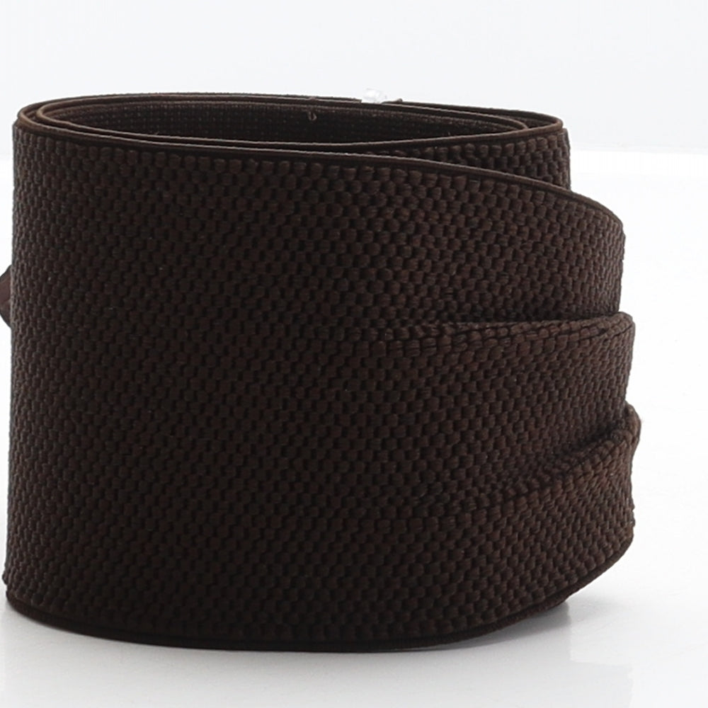 Topshop Womens Brown Solid Leather Waist Belt Belt Size M