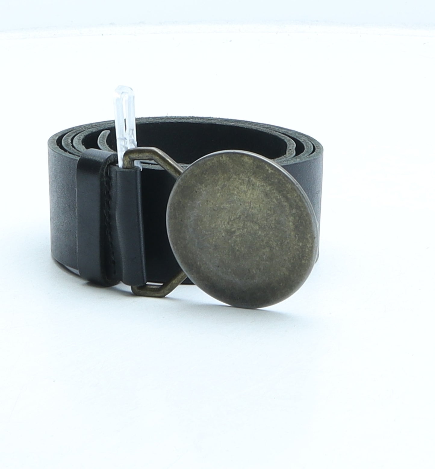 Banana Republic Womens Black Solid Leather Western Belt Belt Size S