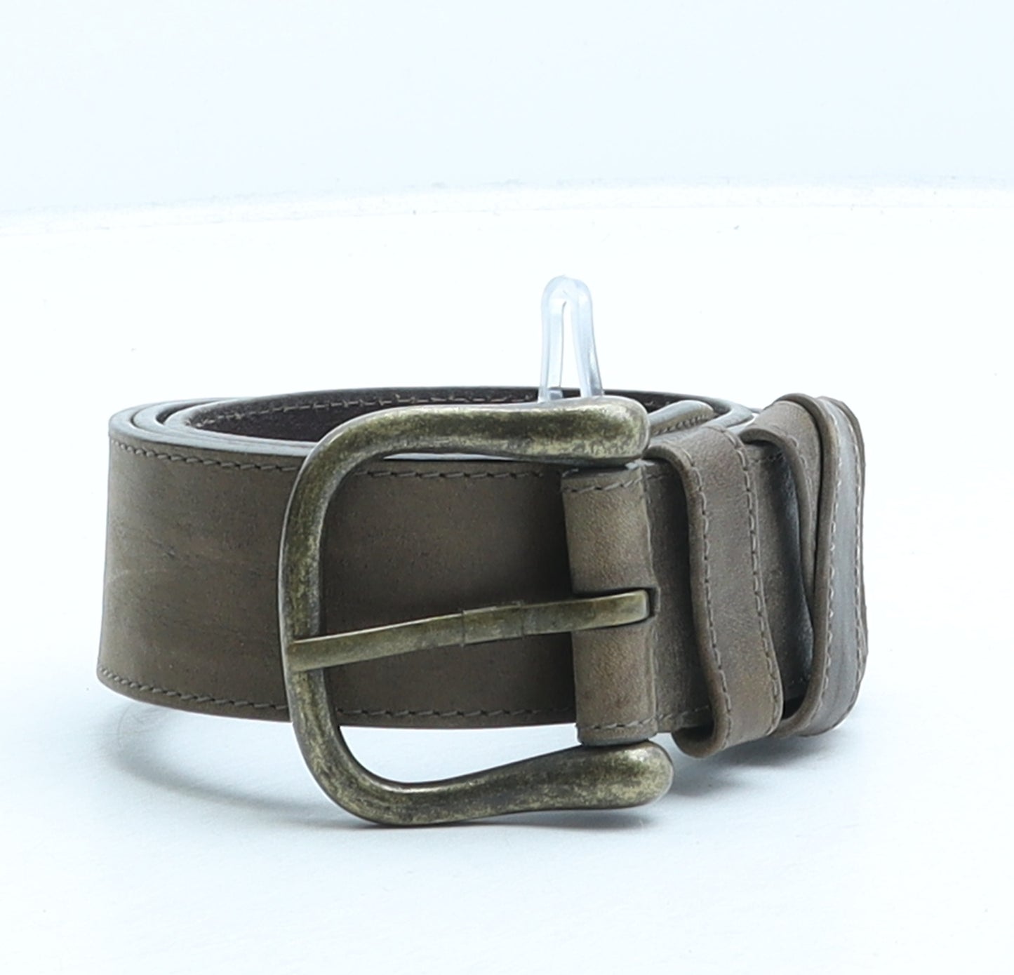 Autograph Womens Brown Solid Leather Dress Belt Belt Size S
