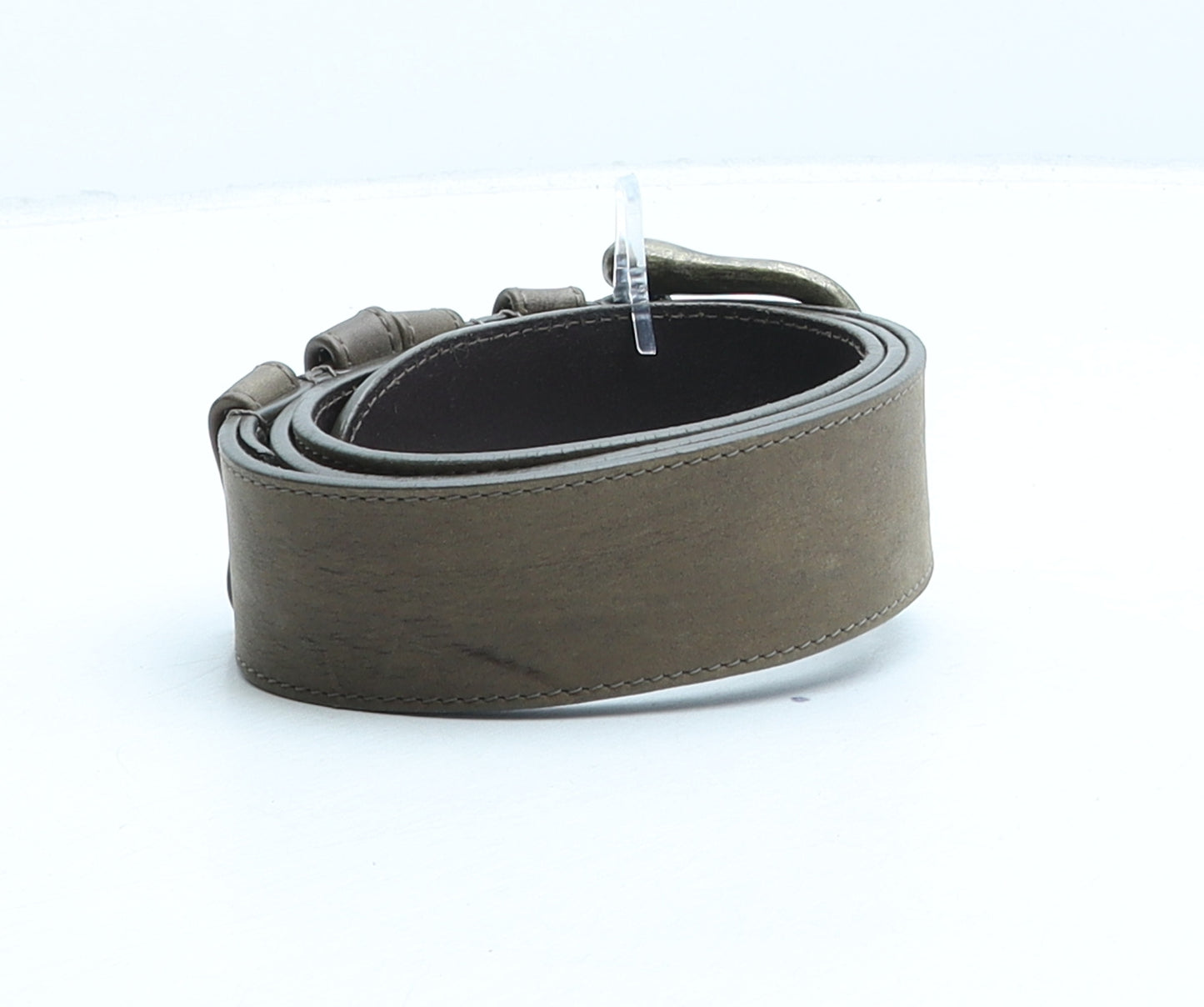 Autograph Womens Brown Solid Leather Dress Belt Belt Size S