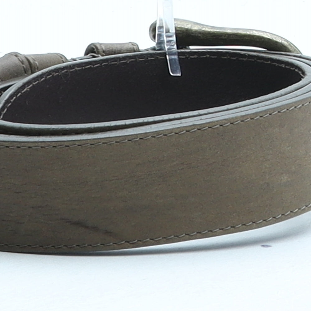 Autograph Womens Brown Solid Leather Dress Belt Belt Size S